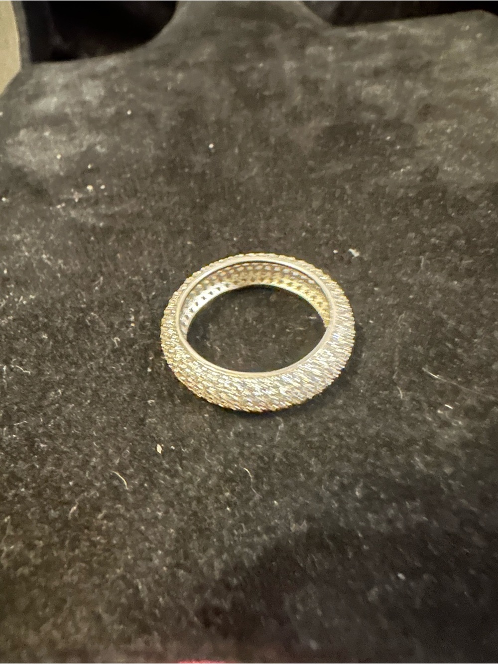 Pave Diamond Eternity Band - Picture 2 of 5